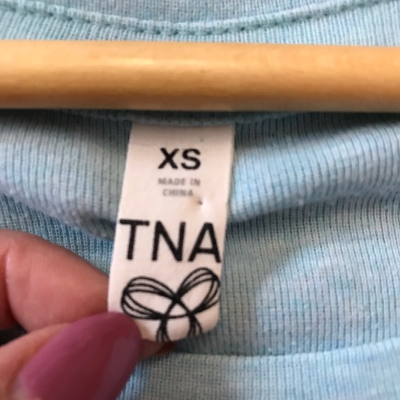 Aritzia TNA Long Sleeve Top - baby blue - Picture 4 of 4